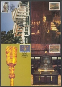 SOUTH AFRICA 1985 SET 4 MAXI CARDS CAPE PARLIAMENT BUILDING (ID:677/D11221) - Bild 1 von 1