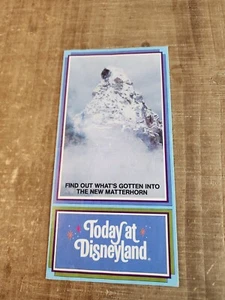 Today at Disneyland Prospekt 23.-29. Juli 1978 Das neue Matterhorn - Bild 1 von 8
