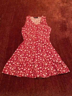 Mono mameluco floral rojo sin mangas Foto 1 de 4