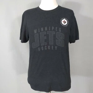 NHL Winnipeg Jets Shirt adult Men's large black short sleeve '47 NHL Hockey - Picture 1 of 12