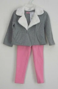 Miniville 2 PCS Outfit Pink Pants & Gray Top w/ Zipper Infant/ Toddler 24 Month - Picture 1 of 12