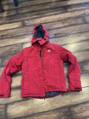 New Balance Red Ski Winter Jacket Themacore Coat Women's XS Hooded - Image 1 of 4