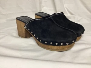 5TH AVENUE SABOT MULES EN DAIM NOIR POINTURE 41 (CF01/15/06-25M) - Imagen 1 de 12