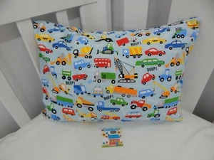 Pillowcase Flannelette Cot Toddler Size On The Move 100% Cotton Snug & Warm - Picture 1 of 1