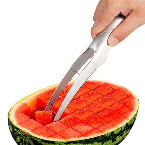 Watermelon Slicer Cutter Knife Server Scoop Kitchen Knife Tools Stainless Steel - Picture 1 of 12