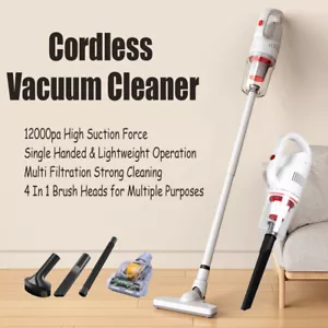 Wireless Car Vacuum Cleaner Super Strong Suction 12000 Pa Portable Handheld - Picture 1 of 12