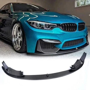 Parachoques delantero divisor de labios estilo fibra de carbono para BMW F80 F82 F83 M3 M4 2015-2020 - Imagen 1 de 16