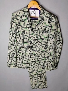 Opposuits Men's Benjamin Franklin $100 Dollar Bill 2 Piece Suit / Pants US 44 - Picture 1 of 11