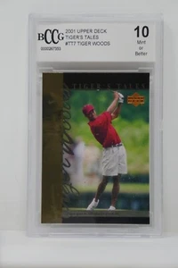 Tiger's Tales 2001 Upper Deck #TT7 Tiger Woods novato BCCG 10 como nuevo o mejor - Imagen 1 de 4