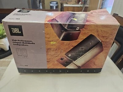 JBL Media 100 High Performance Compact Multimedia Loudspeakers Open Box Untested - Image 1 of 4