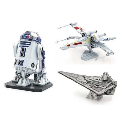 Fascinations ICONX R2-D2 X-WING STARFIGHTER IMPERIAL STAR DESTROYER 3D Model Kit - Image 1 of 4