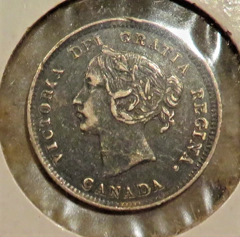 1899 Canada 5 Cents-High Grade XF Cover