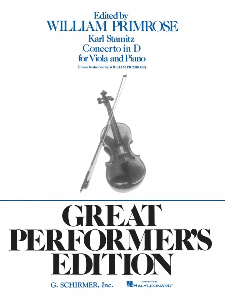 Concerto in D Op 1 Score and Parts Viola Solo Piano Reduction NEW 050335760 - Image 1 of 1