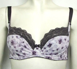 32 C Full Cup Balcony Bra Underwired Adored Range M&S French Lace Lilac Mix - Picture 1 of 6