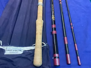 WALKER SALMON FLY FISHING ROD 16` 6" #10/11` 4 Piece. Hand Made By Bruce Walker - Picture 1 of 9