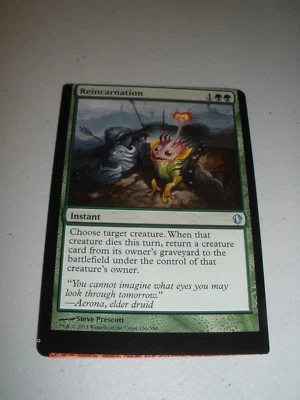 MTG Magic Miscut Misprint Reincarnation x1 Commander 2013 NM - Image 1 of 2