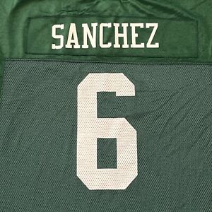 New York Jets Mark Sanchez Jersey Mens Size XL Green Reebok