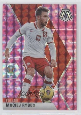 2021 Panini Mosaic UEFA Euro 2020 Pink Camo Mosaic Prizm Maciej Rybus #68 - Image 1 of 2