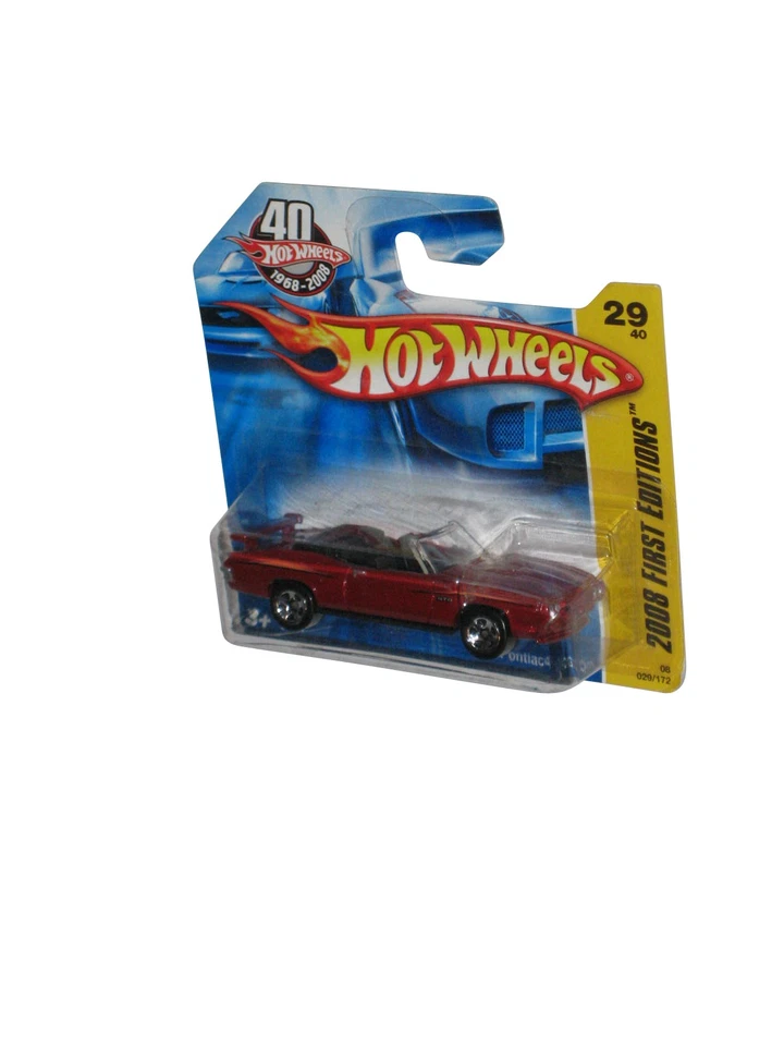 Hot Wheels 2008 First Editions 29/40 Red '70 Pontiac GTO Car 029/172 - (Short Ca - Image 1 of 1