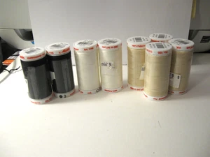 7 Spool Lot Mettler Metrosene Thread Germany sealed 547 yds. ea. 3 Basic colors - Picture 1 of 2