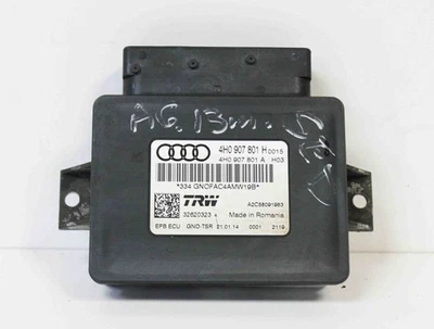 AUDI A6 4G2, C7, 4GC Centralina Freno a Mano 4H0907801H 2.0 Diesel 100kw 2664507 - Immagine 1 di 3