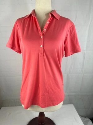 Women’s Lady Hagen Hydro Dri Short Sleeve Golf Polo Shirt Size Small Peach EUC - Image 1 of 3