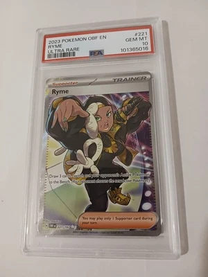 Ryme 221/197 SV03: Obsidian Flames Holo PSA 10 - Image 1 of 2