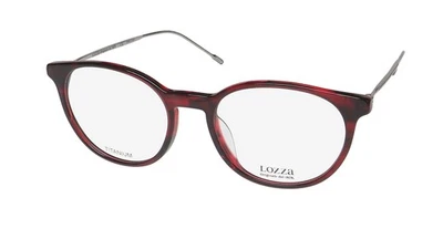 NUEVO LOZZA VL4173 GAFAS BORDE COMPLETO MUJER 50-19-140 06BX OVALADO ROJO TITANIO Foto 1 de 4