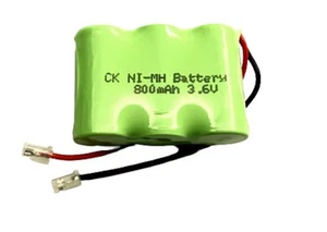 3.6v AA Ni-MH 2/3 800mAh Rechargeable Home Cordless Phone Battery Connector Wire - Zdjęcie 1 z 5