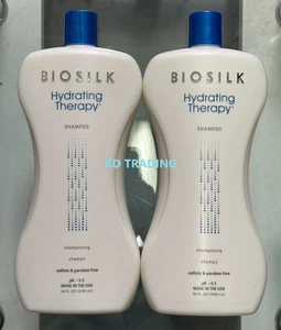 (2-Pack) BIOSILK Silk Strengthening HYDRATING THERAPY SHAMPOO 1006ml Made in USA - Picture 1 of 6
