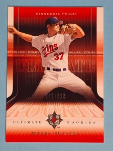 2004 Upper Deck Ultimate Collection RC Colby Miller Twins #141 49/525 ⚾ - Bild 1 von 2