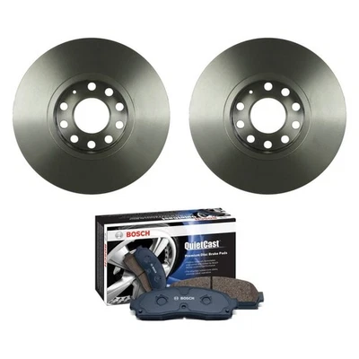 For Volkswagen Passat 00-01 QuietCast Premium Front Brake Kit w Organic Pads Foto 1 de 4