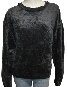 FREE PEOPLE WE THE FREE VELVET LONG SLEEVE TOP SHIRT WOMENS SIZE S - Picture 1 of 4