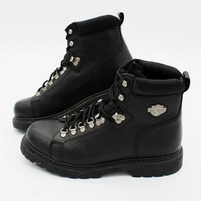 Harley-Davidson Dipstick Boots Men's 10.5 US Black Leather Motorcycle - Image 1 of 4