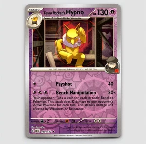Team Rocket's Hypno (Reverse) -  080/182 - Uncommon NM SV10: Destined Rival - Picture 1 of 2