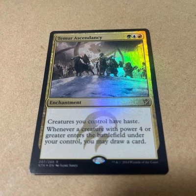 Temur Ascendancy Foil Magic The Gathering KTK English Play Use - Image 1 of 4
