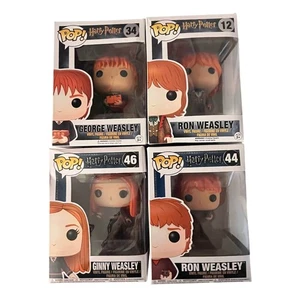 Funko Pop! Harry Potter Lot Of 4 - Weasley Vinyl Figures Ron George Ginny - Picture 1 of 10