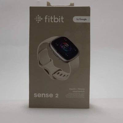 New Fitbit Sense 2 Fitness Smartwatch FB521SRWT-US White - Image 1 of 4