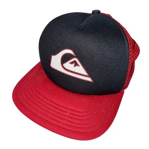 Quiksilver Men's Black Trucker Hat One Size Mesh Back Casual Cap - Picture 1 of 8