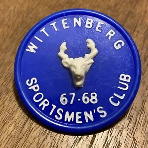Wittenberg 1967 1968 Hunting Club Hunter Button Pin Vintage - Picture 1 of 4