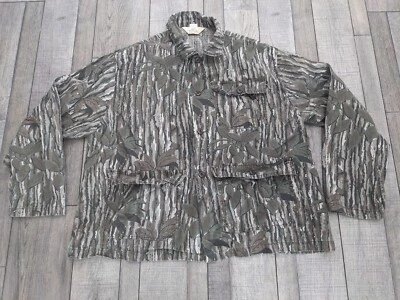 Vintage Red Head Real Tree Camo Hunting Cotton Shirt Jacket Size XL Made In USA  - Image 1 of 4