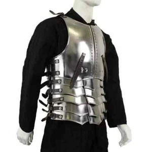 Plato de pecho romano coraza armadura lista para batalla con borsarios mejor regalo de Halloween - Imagen 1 de 3