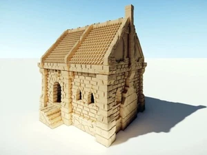 Roleplay 25mm 28mm Scenery D&D Wargame - Medieval Cottage - Picture 1 of 7