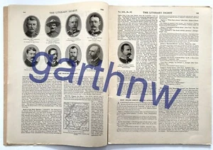 BOER WAR UPDATES & SOUTH AFRICA LEADERS 1899 PICTORIAL+ CHILKOOT PASS BORDER MAP - Picture 1 of 3