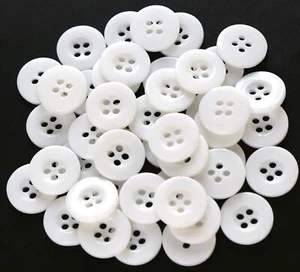 5/8 Inch 15mm White Color Buttons 4 Holes Sewing Buttons for Sewing Garment a... - Picture 1 of 4