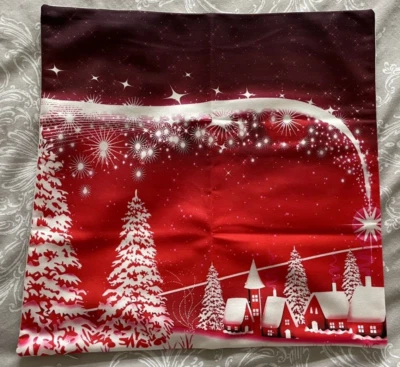 2  off  new Christmas cushions covers 40 x 40 c/ms  in Perfect Condition - Image 1 of 3