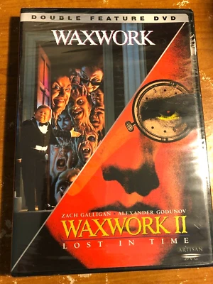 Waxwork 1 + 2 Compilation Double Feature DVD NEW SEALED Horror Lost In Time II - Image 1 of 4