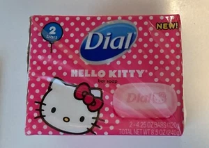 Dial Sanrio Hello Kitty Bar Soap (2 Bars) Rare New Sealed - Picture 1 of 3