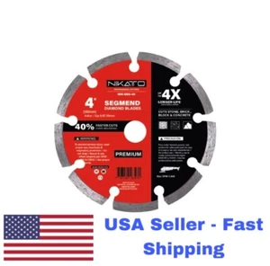 4" Segmented Diamond Blade with 5/8" Arbor, 8mm Rim Height. USA STOCK - Picture 1 of 5