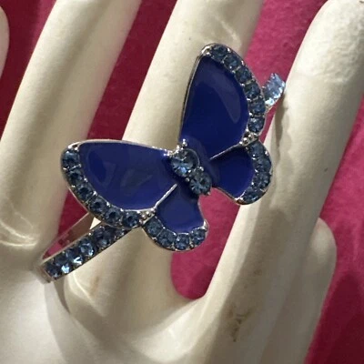 Pulsera J CREW Azul Mariposa Estrás Bling ELEGANTE NUEVA OFERTA 4 CARIDAD❤️263 Foto 1 de 4